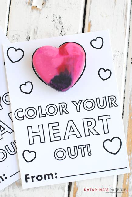 Color Your Heart Out Free Printable